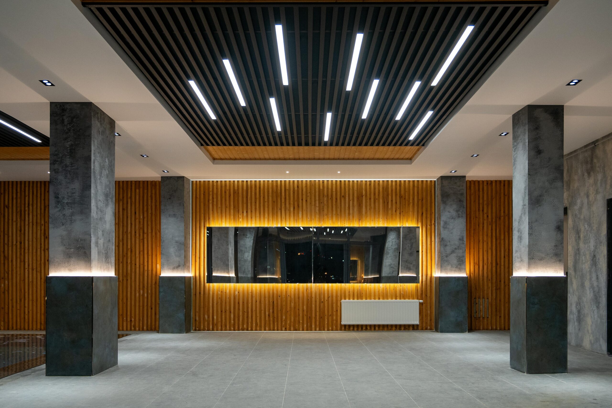 Commercial building lobby