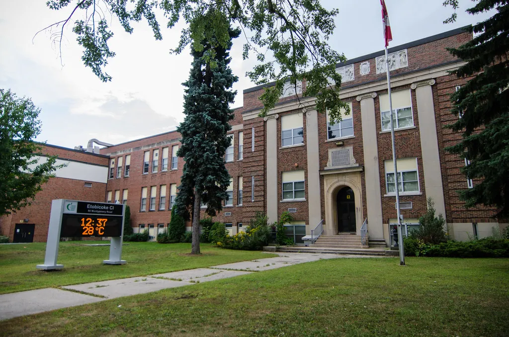 School building exterior in the GTA